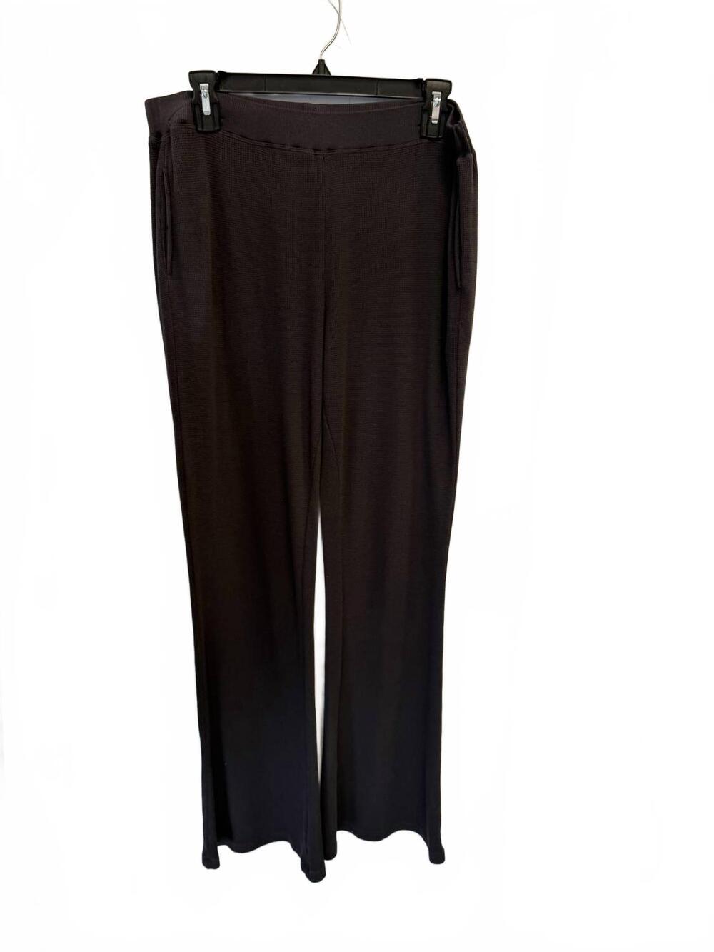 NEW MODODOC women's long flair wide leg pants in washes ebony